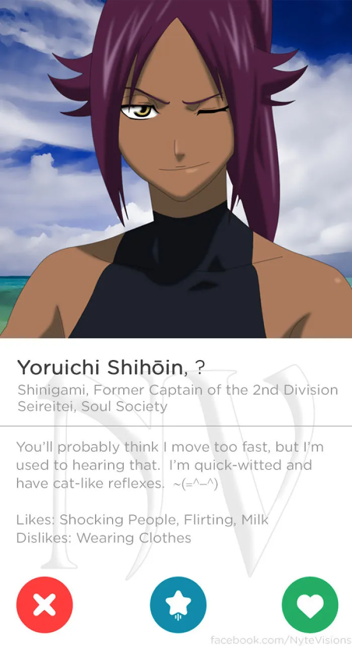 If Anime Characters Were On Tinder