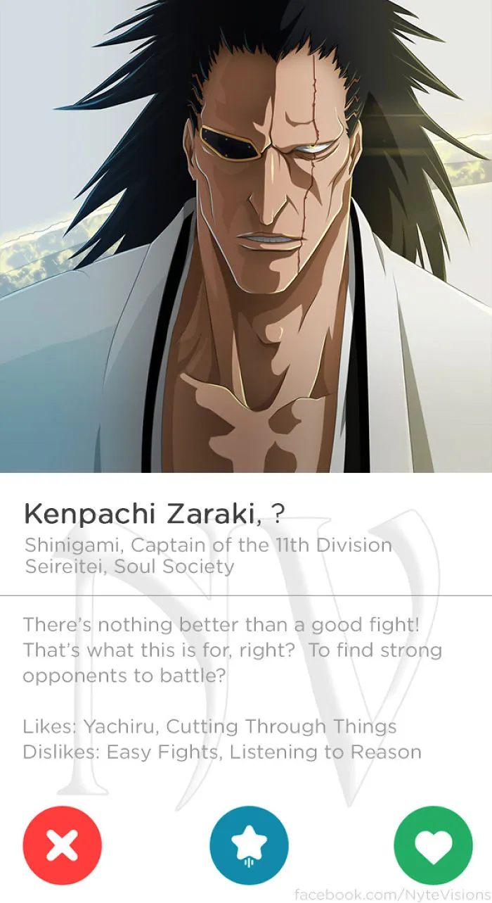 Anime Characters Were On Tinder
