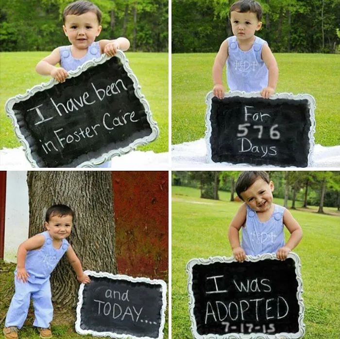 70 Heartwarming Pics Of Children Who Were Just Adopted