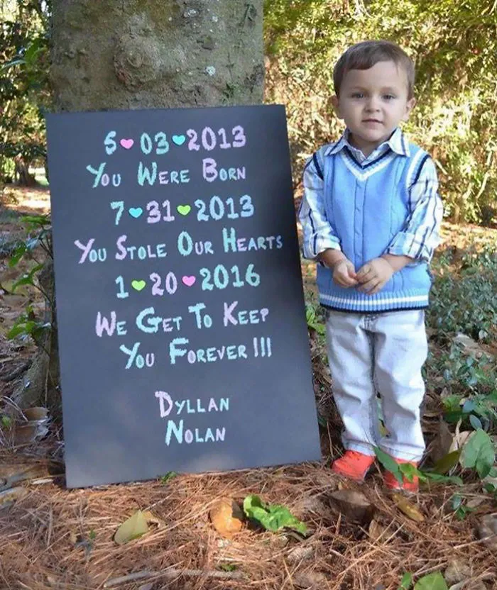 70 Heartwarming Pics Of Children Who Were Just Adopted