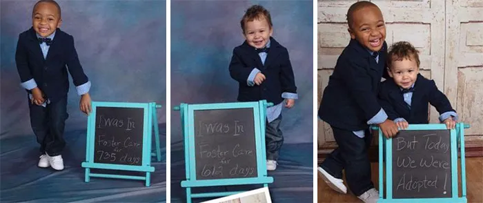70 Heartwarming Pics Of Children Who Were Just Adopted