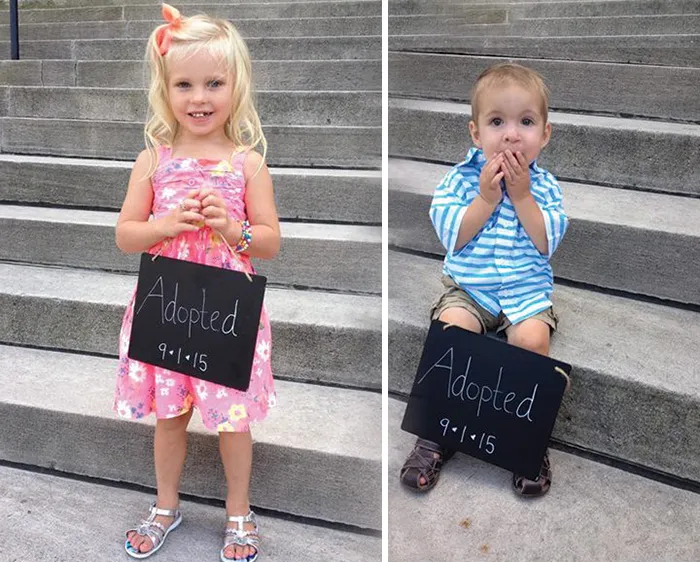 70 Heartwarming Pics Of Children Who Were Just Adopted