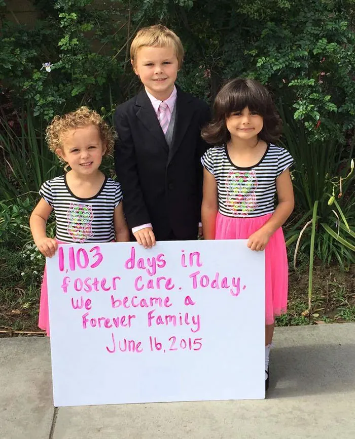 70 Heartwarming Pics Of Children Who Were Just Adopted
