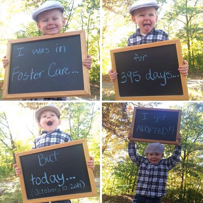 70 Heartwarming Pics Of Children Who Were Just Adopted