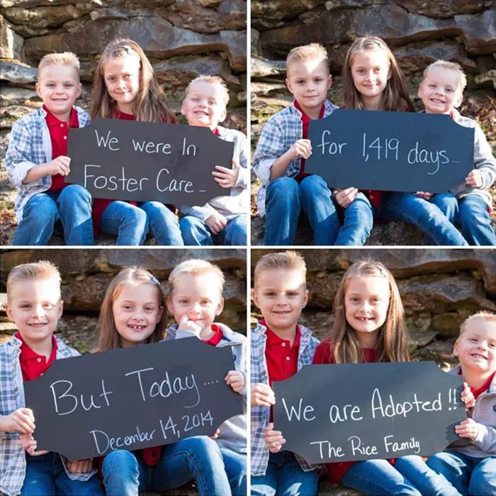 70 Heartwarming Pics Of Children Who Were Just Adopted