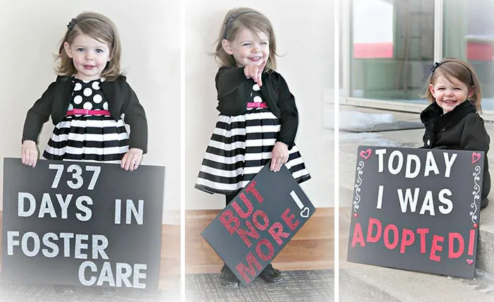 70 Heartwarming Pics Of Children Who Were Just Adopted