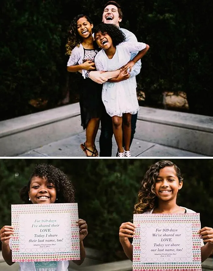 70 Heartwarming Pics Of Children Who Were Just Adopted