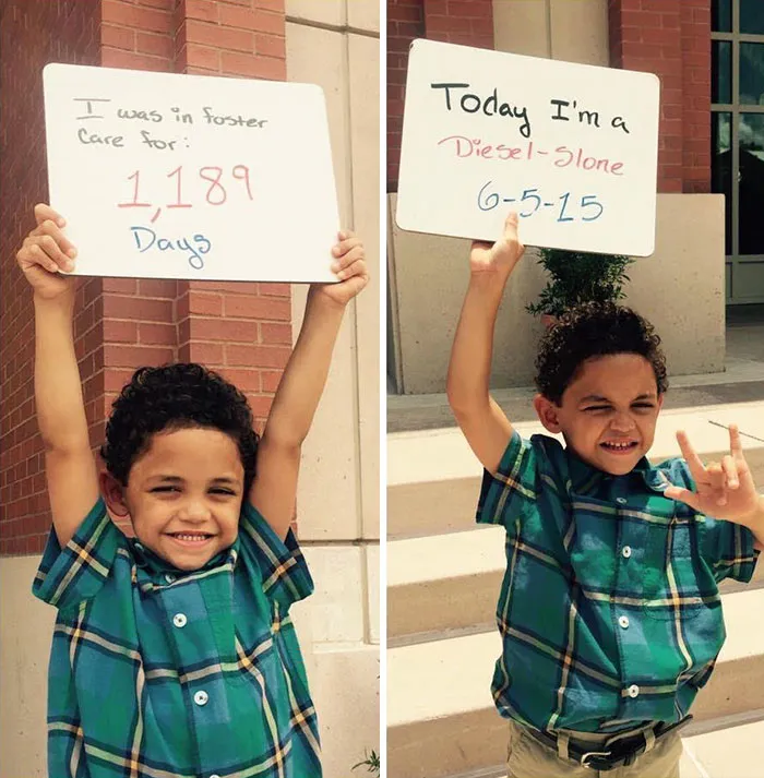 70 Heartwarming Pics Of Children Who Were Just Adopted