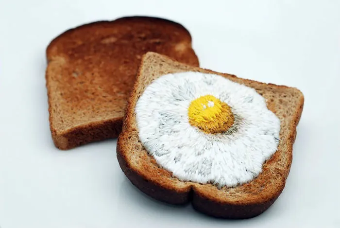 Toast Embroidery By Judith G. Klausner
