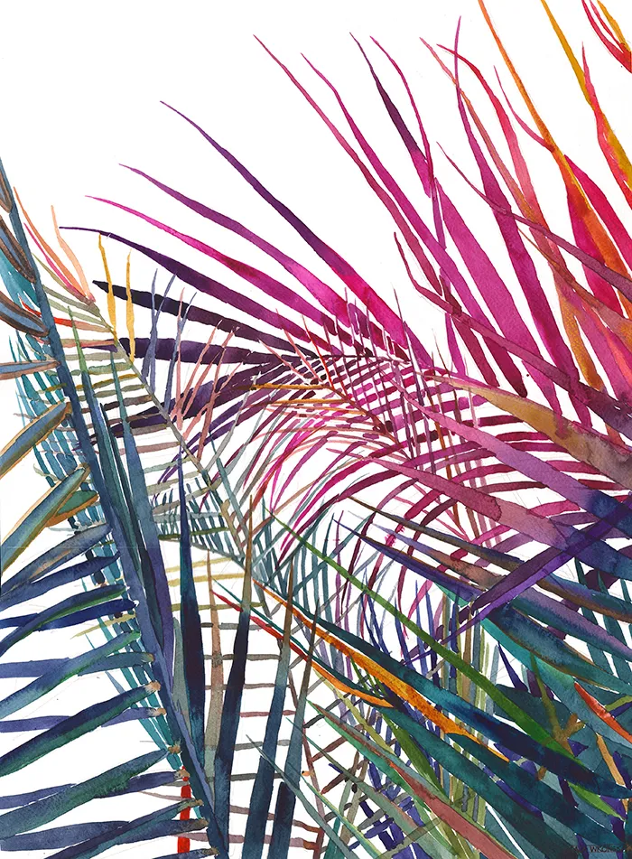 Tropical Watercolor Jungle By Maja Wrońska