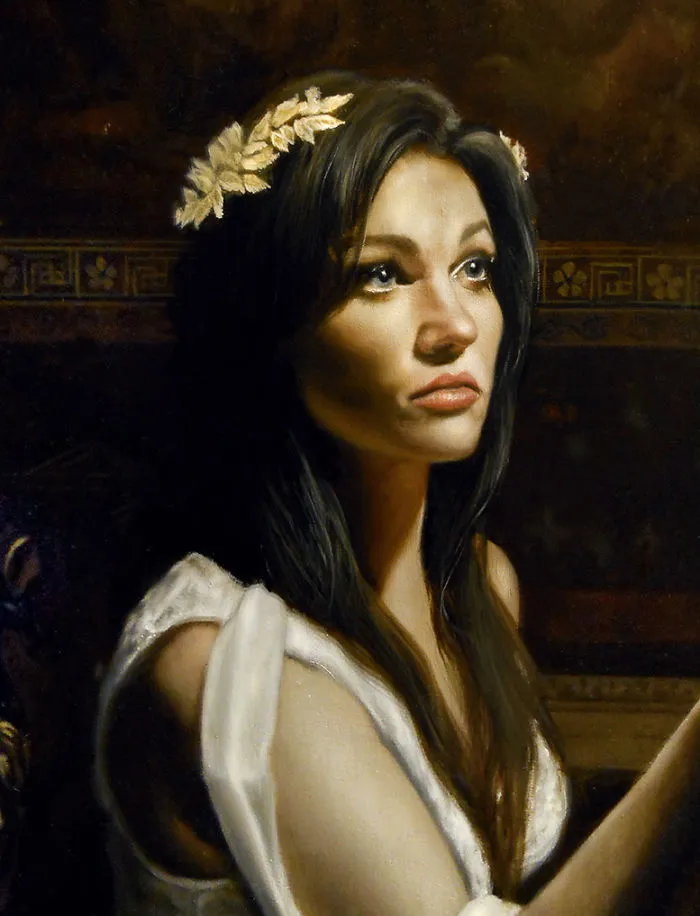 Ariadne - Oil Painting On Birch
