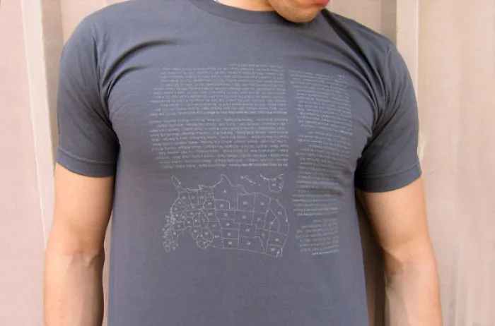Camiseta con la historia de EEUU