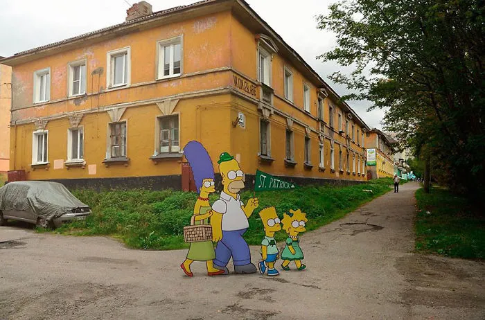 Cartoon Characters Added To Real Life By Russian Artists