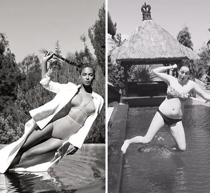 Pull Your Hair. Put On A Full Length Jacket (If Budget Allows) And Fall In The Water