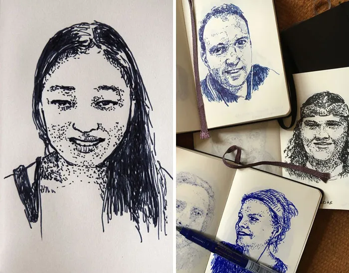 1 Face A Day: I Made 238 Quick Portrait Sketches Of Live Streamers