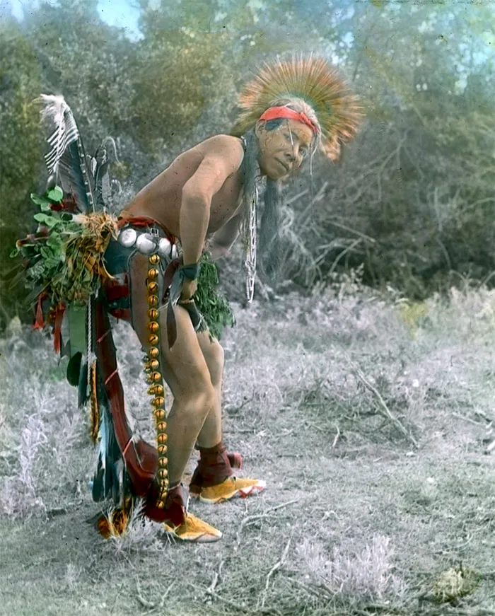 A Crow Dancer. Early 1900s. Photo By Richard Throssel