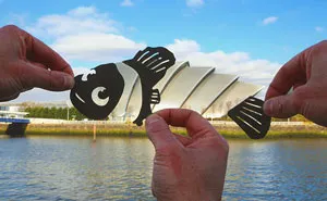 Artist Transforms Famous Landmarks Into Disney Scenes Using Only Paper