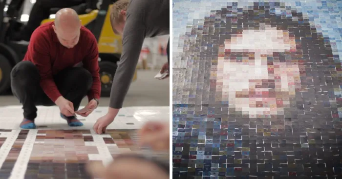 Game Of Thrones Character Brought To Life Using 3,906 Business Cards