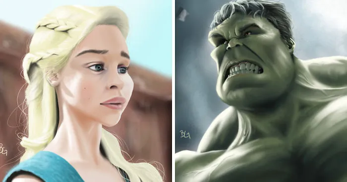 I Draw Real Life Movie Characters As Cartoons