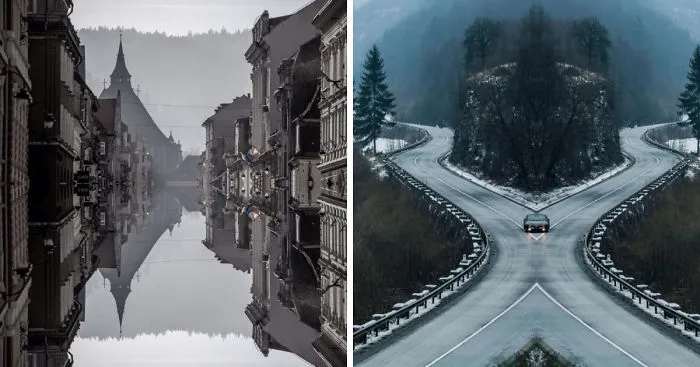 I Created Mirrored Images To Give A Twist To Simple Photos