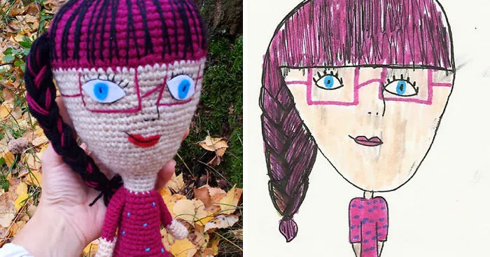 I Crochet Toys From Children Drawings