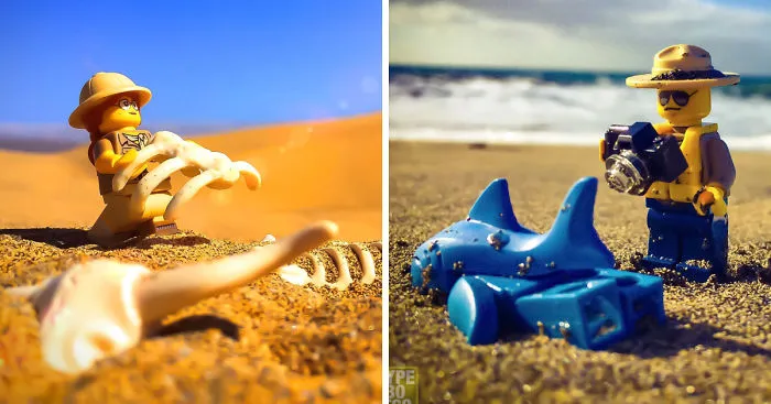 I Photograph My Tiny Lego People In The Sand Dunes