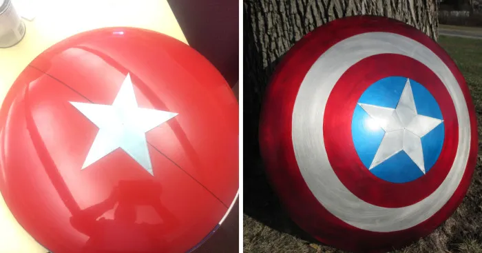 I Made A Captain America Shield From A Sled