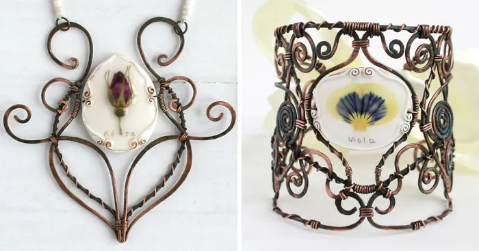 I Create Nature And Nostalgia Inspired Jewelry With Real Pressed Flowers
