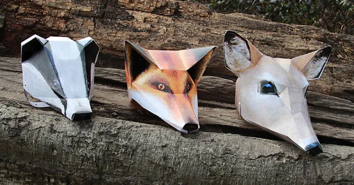 I Quit My Job As An Architect To Design These Eco-Friendly Folding Animal Masks