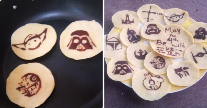 We Made Star War Pancakes To Celebrate Our 6 Months Anniversary