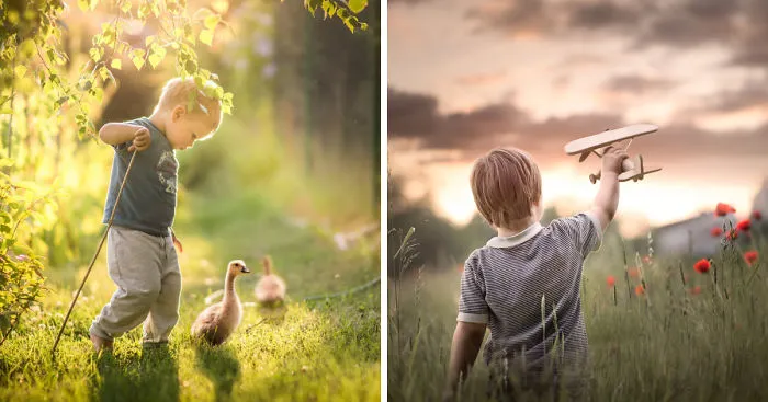 Polish Photographer And Mother Captures Magical Moments Of Her Childrens' Days