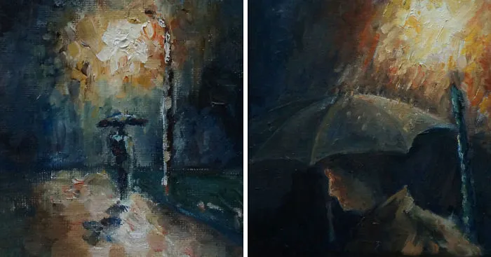 Artist Shows The Other Side Of Rain In His Oil Paintings