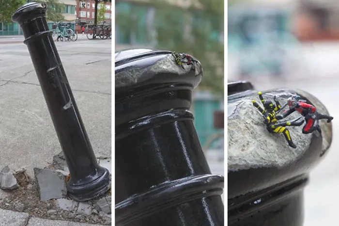 Genius Street Art: Ant-Man Vs Yellow Jacket
