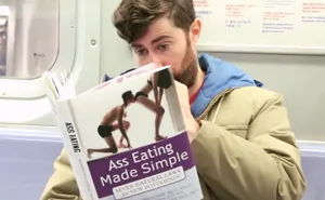 Guy Takes Fake Book Covers Onto Subway To See How People React