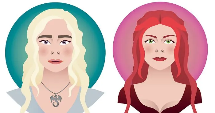 I Made These Game Of Thrones Head Icons Of The Lead Female Characters