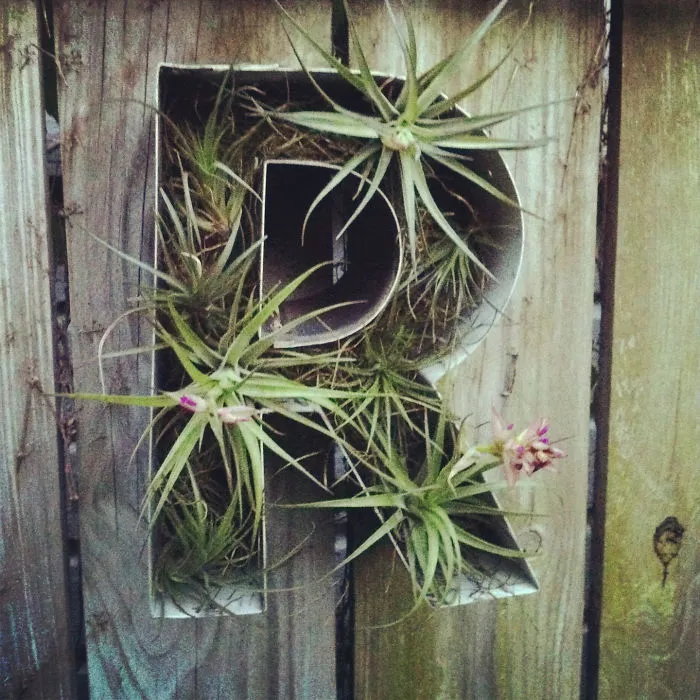 Letter Planter Fence Decor