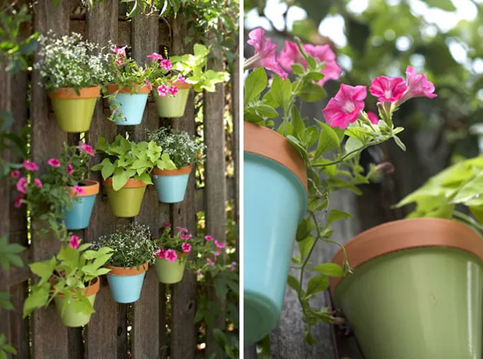 Plant Display Fence Decor