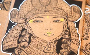 I Drew A Postcard Collection Of Girls In Armour Inspired By The Army Museum In Paris