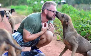This Man Feeds 80 Stray Dogs Every Day Because He Can't Bear to See Them Starve