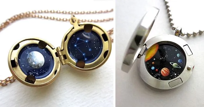 Miniature Astronomy Lockets That Hide The Universe Inside