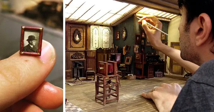 I Built A Miniature 1900s Photo Studio In Honor Of An Old Photographer