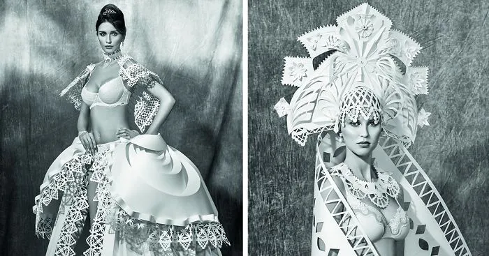 I Turn Paper Into Wedding Dresses Based On Different Nationalities