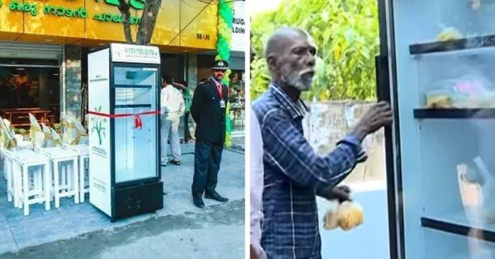 Restaurant Puts Fridge In Street So Hungry People Can Take Leftovers