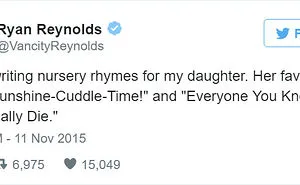 Ryan Reynolds’ Hilariously Honest Tweets About His Daughter Are Even Better Than Deadpool