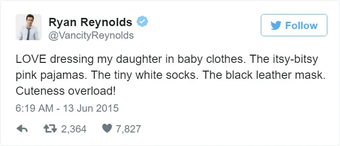 Ryan Reynolds’ Hilariously Honest Tweets About His Daughter Are Even Better Than Deadpool