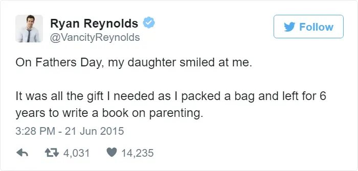Ryan Reynolds’ Hilariously Honest Tweets About His Daughter Are Even Better Than Deadpool