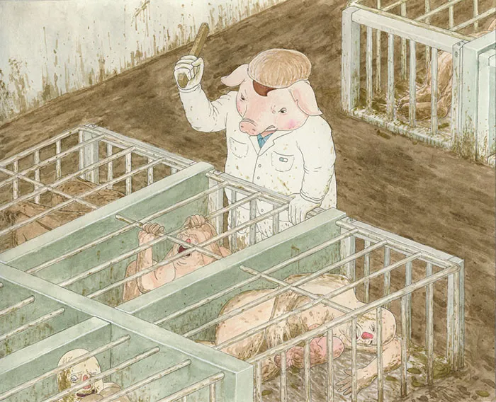 53 Shocking Illustrations Reveal How Animals Feel By Switching Them With Humans