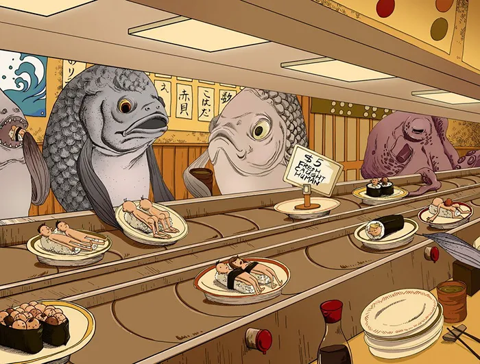 53 Shocking Illustrations Reveal How Animals Feel By Switching Them With Humans