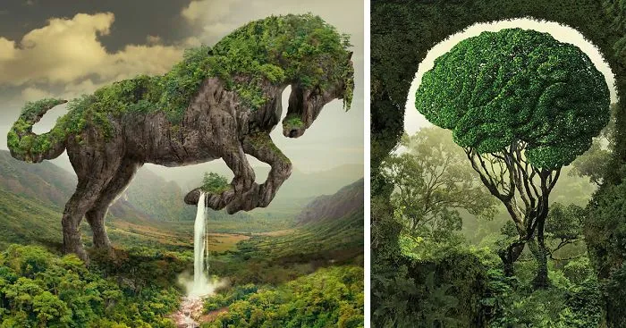 My Surreal Illustrations Portray The Relationship Between Humans And Nature
