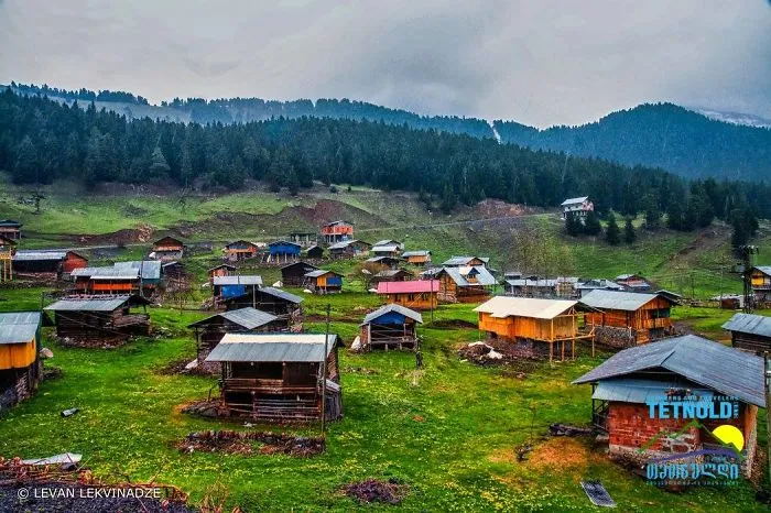 Village In Mountains. Location: Ajara, Georgia